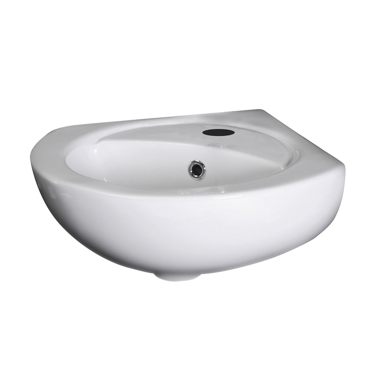Nuie Melbourne 450mm 1 Tap Hole Wall Hung Ceramic Corner Basin – White