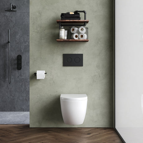 Nuie Provost Wall Hung Pan – White