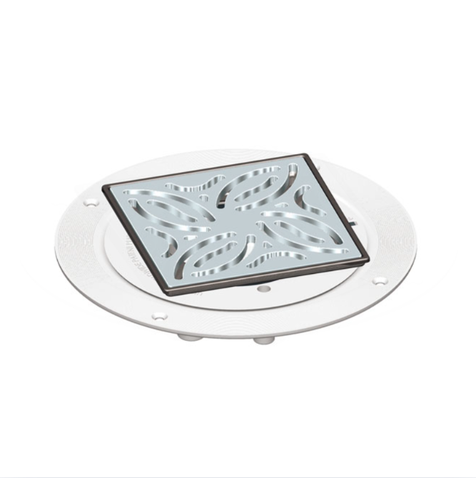 AKW Tuff Form 1 Part Pumped Stainless Steel Waste - Tiled Floor (LB00104)