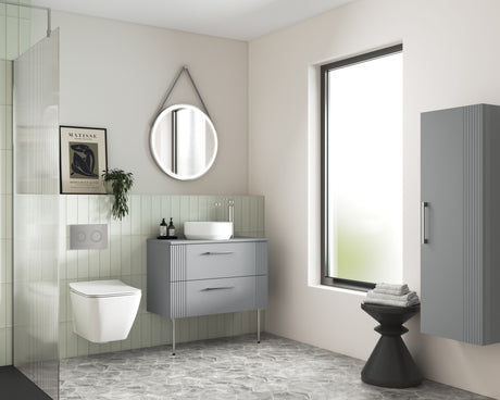 Nuie Wall Hung Vanity Decorative Legset – Chrome or Brushed Brass