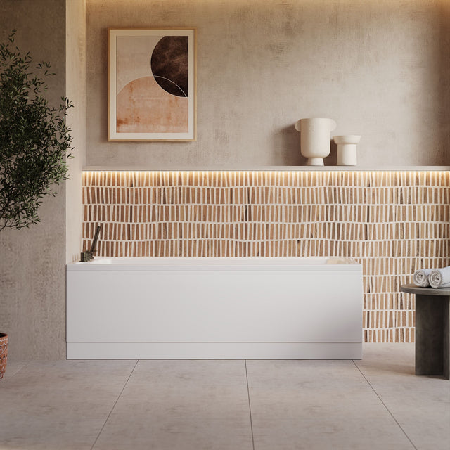 1700 x 700mm Hudson Reed Ascott Single Ended Straight Bath – White