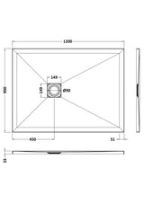 Nuie Slimline Rectangular Shower Tray, photo 6