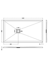 Nuie Slimline Rectangular Shower Tray, photo 10