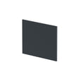Nuie 700mm L-Shape Square Satin MDF Matt Shower Bath End Panel – Soft Black