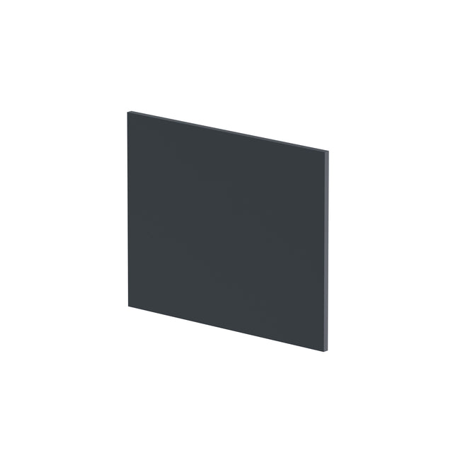 Nuie 700mm L-Shape Square Satin MDF Matt Shower Bath End Panel – Soft Black