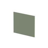 Nuie 700mm L-Shape Square MDF Matt Shower Bath End Panel – Satin Green
