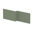 Nuie 1700mm L-Shape Square MDF Matt Shower Bath Front Panel – Satin Green