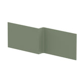 Nuie 1700mm L-Shape Square MDF Matt Shower Bath Front Panel – Satin Green