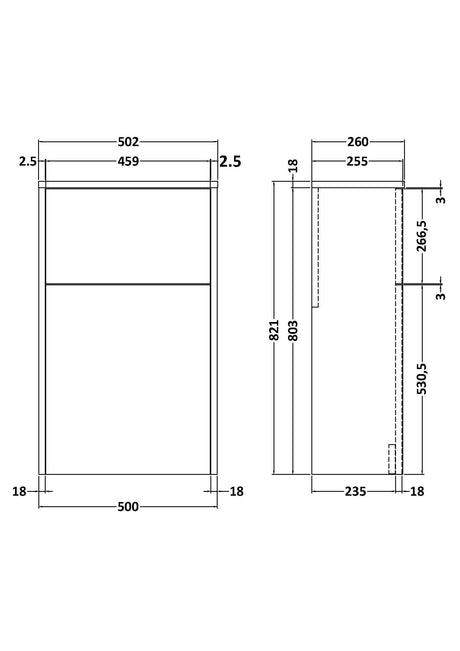 Nuie Juno 500mm Floor Standing WC Unit, photo 4