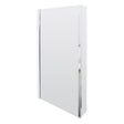 Nuie 800mm L-Shaped Bath Screen – Chrome, photo 2