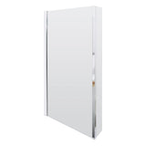 Nuie 800mm L-Shaped Bath Screen – Chrome, photo 2