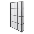Nuie 800mm L Shape Matrix Hinged Bath Screen With Fixed Return – Matt Black, photo 2