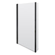 Nuie 800mm L Shape Hinged Bath Screen – Matt Black, photo 2