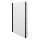 Nuie 800mm L Shape Hinged Bath Screen – Matt Black, photo 2