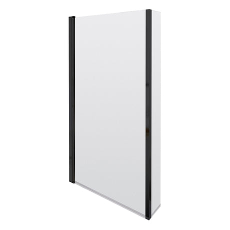 Nuie 800mm L Shape Hinged Bath Screen – Matt Black, photo 2