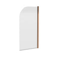 Nuie Round Hinged Bath Screen – Brushed Bronze