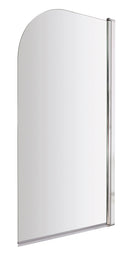 Nuie 800mm Bath Screen – 1430mm High – Chrome or Brushed Pewter, photo 2