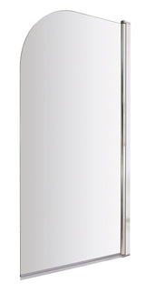 Nuie 800mm Bath Screen – 1430mm High – Chrome or Brushed Pewter, photo 2
