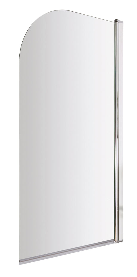 Nuie 800mm Bath Screen – 1430mm High – Chrome or Brushed Pewter, photo 2