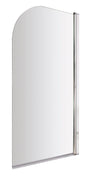 Nuie 800mm Bath Screen – 1430mm High – Chrome or Brushed Pewter, photo 2