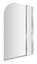 Nuie 1000mm Bath Screen With Fixed Panel – Chrome, photo 2