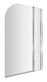 Nuie 1000mm Bath Screen With Fixed Panel – Chrome, photo 2