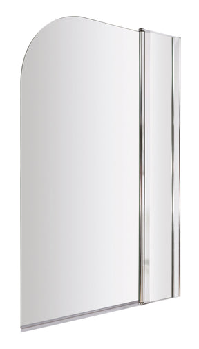 Nuie 1000mm Bath Screen With Fixed Panel – Chrome, photo 2