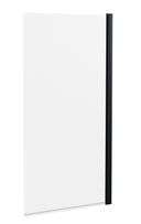 Nuie Square Bath Screen – Matt Black, photo 2