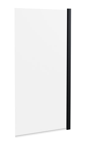 Nuie Square Bath Screen – Matt Black, photo 2