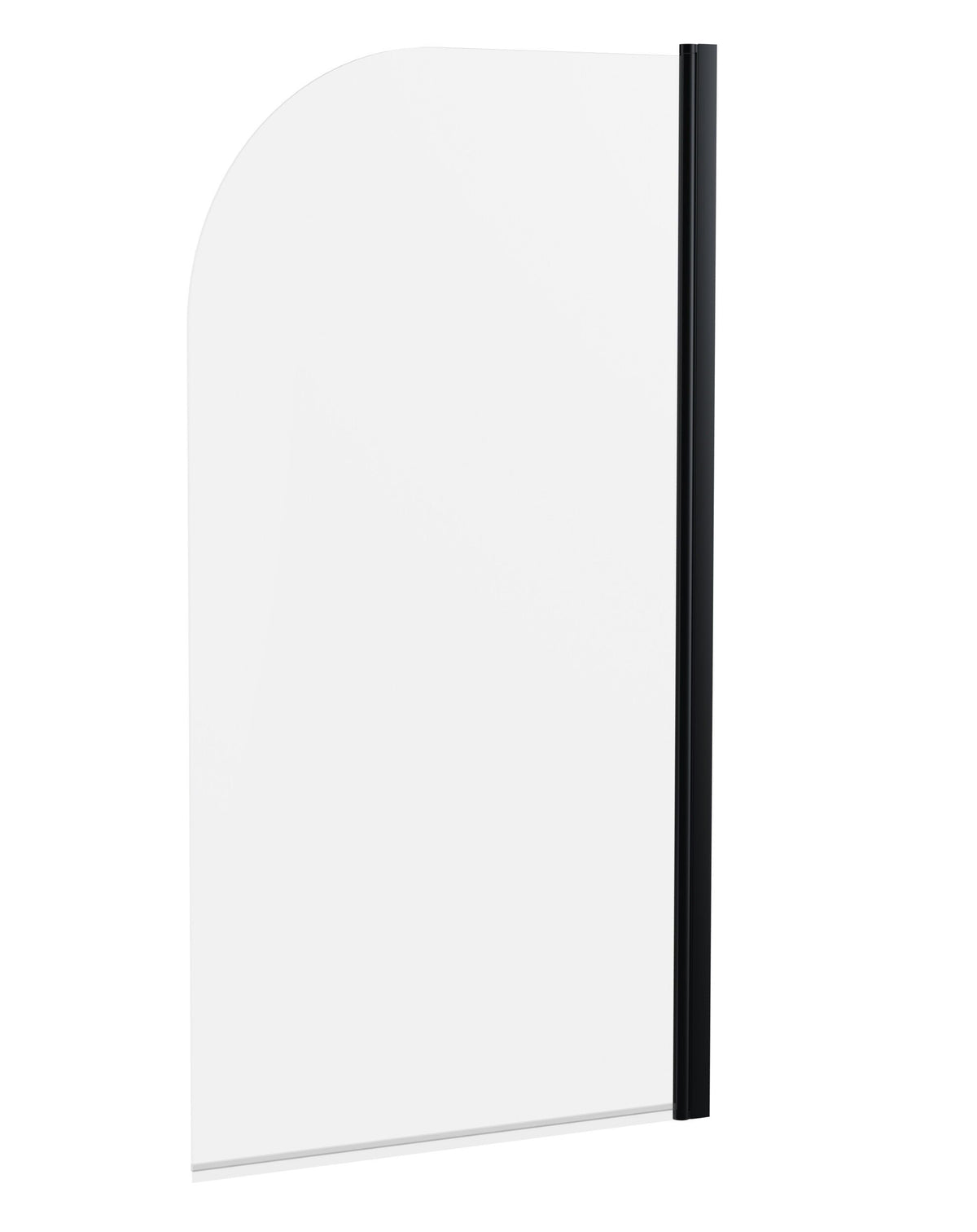 Nuie 800mm Round Bath Screen – Matt Black, photo 2