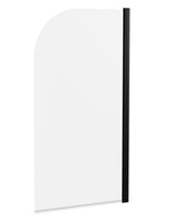 Nuie 800mm Round Bath Screen – Matt Black, photo 2