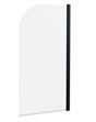 Nuie 800mm Round Bath Screen – Matt Black, photo 2