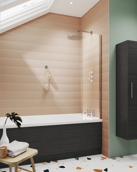 Nuie Bath Screen – 1400mm High – 350mm & 800mm