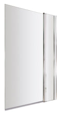 Nuie 1000mm Bath Screen With Fixed Panel – Chrome, photo 2