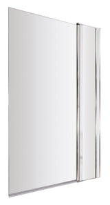 Nuie 1000mm Bath Screen With Fixed Panel – Chrome, photo 2