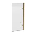 Nuie Pacific 830mm Hinged Bath Screen – Brushed Brass, photo 2
