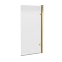 Nuie Pacific 830mm Hinged Bath Screen – Brushed Brass, photo 2