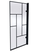 Nuie 830mm Bath Screen – 1520mm High – Matt Black, photo 2