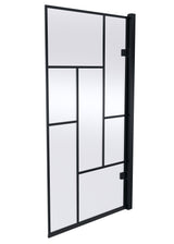 Nuie 830mm Bath Screen – 1520mm High – Matt Black, photo 2