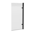 Nuie 830mm Square Block Hinged Bath Screen – Matt Black, photo 2