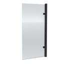 Nuie 830mm Fluted Hinged Bath Screen – Chrome, Brushed Brass or Matt Black, photo 4