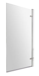 Nuie 830mm Hinged Bath Screen – Chrome, photo 2