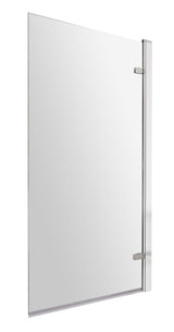 Nuie 830mm Hinged Bath Screen – Chrome, photo 2