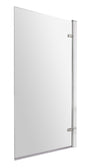 Nuie 830mm Hinged Bath Screen – Chrome, photo 2