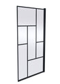 Nuie 800mm Bath Screen – 1430mm High – Matt Black, photo 2