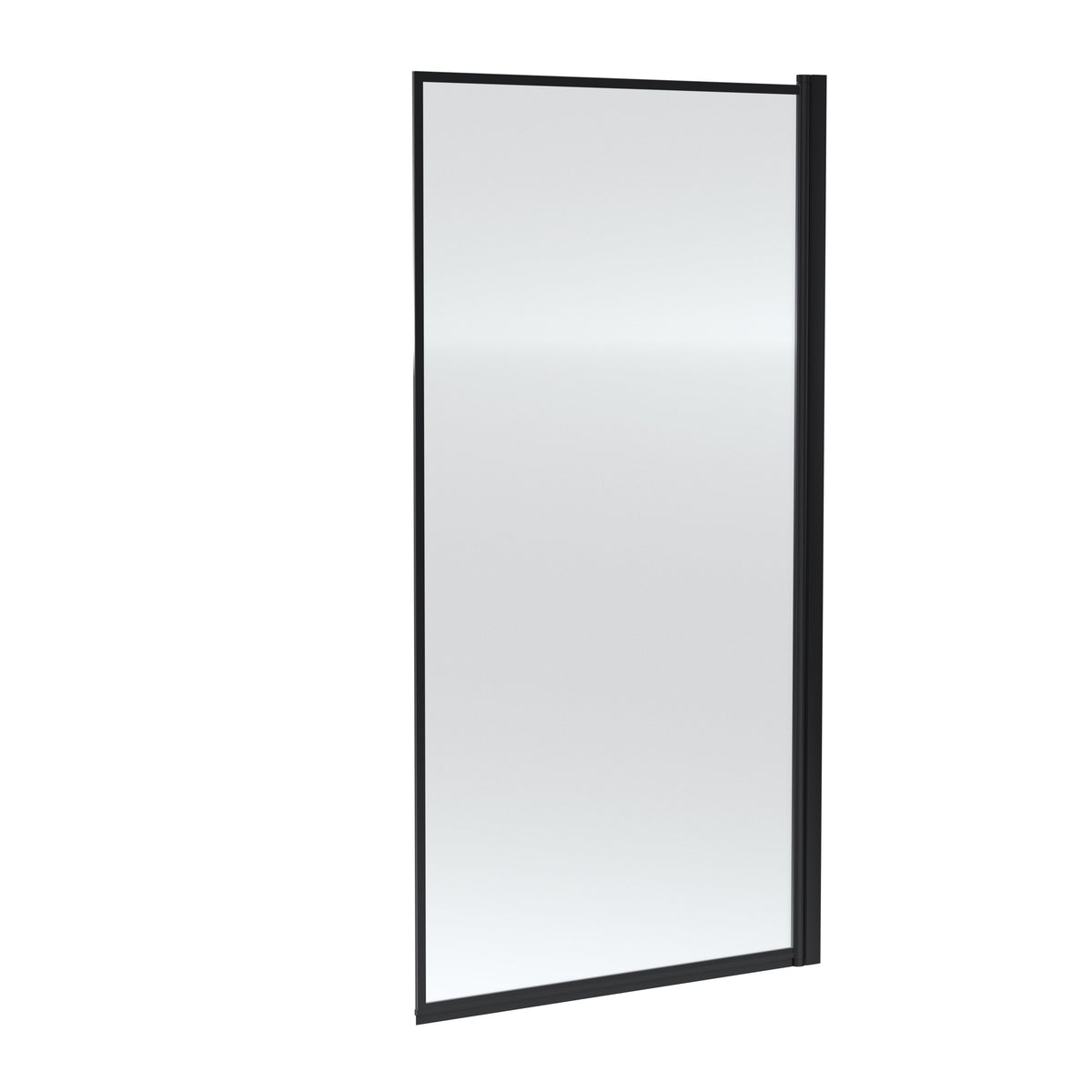 Nuie 800mm Bath Screen – 1430mm High – Matt Black, photo 2