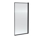 Nuie 800mm Bath Screen – 1430mm High – Matt Black, photo 2