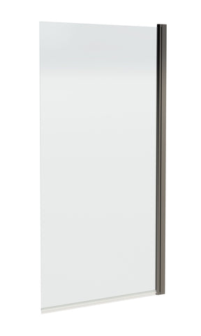 Nuie 800mm Bath Screen – 1430mm High – Brushed Pewter, photo 2