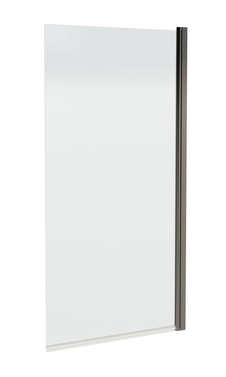 Nuie 800mm Bath Screen – 1430mm High – Brushed Pewter, photo 2