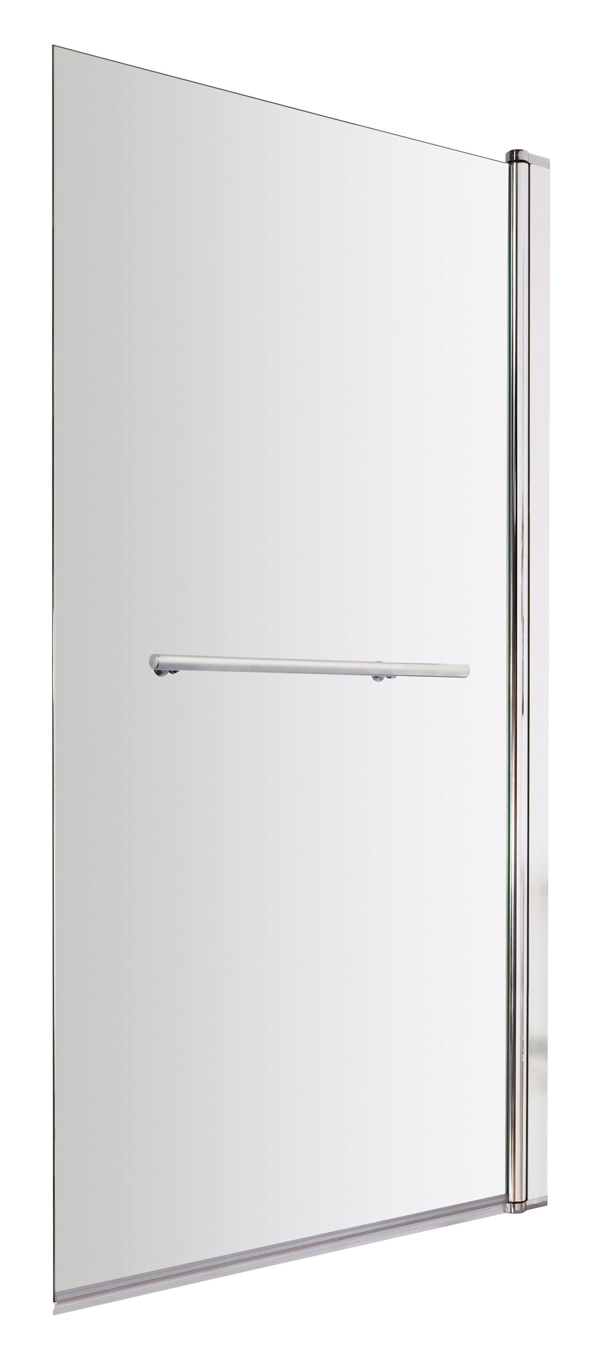 Nuie 800mm Bath Screen With Rail – Chrome, photo 2